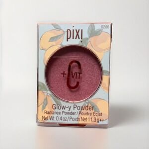 PIXI Glow-Y Powder In PEACH DEW, Radiance Mineral Powder‎ + VITAMIN C Free Ship!